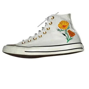 Chuck Taylor Converse All Star Embroidered Floral High-Top Sneaker